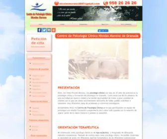Nicolasmorenopsicologo.com(Centro Psicolog) Screenshot