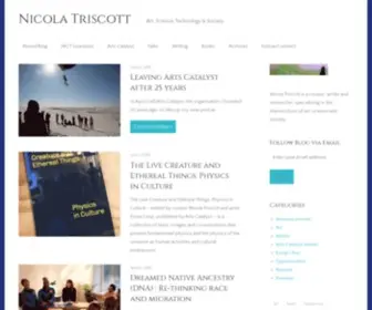 Nicolatriscott.org(Art, Science, Technology & Society) Screenshot