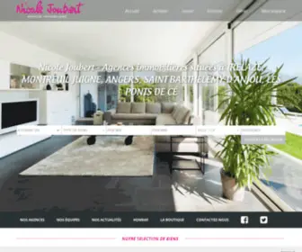 Nicole-Joubert.fr(Nicole Joubert Immobilier à Angers) Screenshot