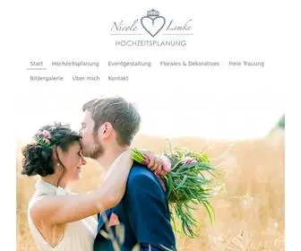 Nicole-Lemke.de(Eventplanung, Hochzeitsplanung in Berlin, Brandenburg und Deutschland) Screenshot