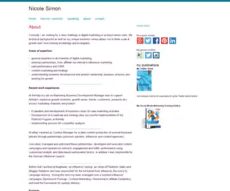 Nicole-Simon.eu(Nicole Simon) Screenshot