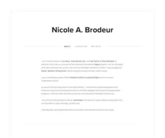 Nicoleabrodeur.com(Nicole A) Screenshot