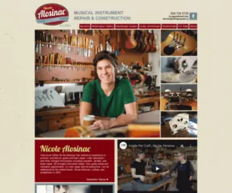 Nicolealosinacluthiery.com(Guitar Repair) Screenshot