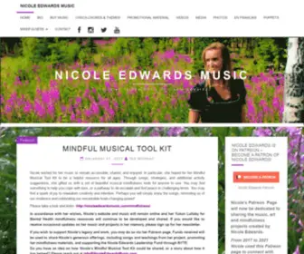 Nicoleedwardsmusic.com(Dedicated to the Music of Nicole Edwards) Screenshot