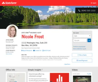 Nicolefrost.com(State Farm Insurance Agent Nicole Frost in Glen Allen VA) Screenshot