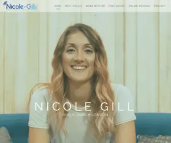 Nicolegillvocalcoach.com(Nicole Gill Vocal Coach London) Screenshot