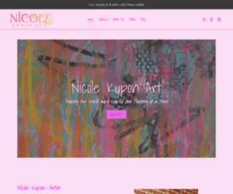 Nicolekuponart.com(Nicole Kupon Art) Screenshot