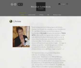 Nicolelemieuxsculpture.com(Nicole lemieux sculpteure) Screenshot