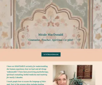 NicolemaCDonald.com(Nicole MacDonald landing page) Screenshot