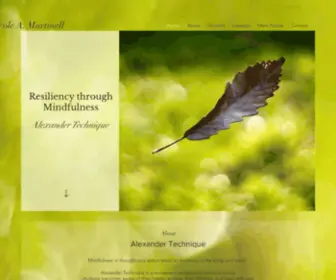 Nicolemartinell.com(Alexander Technique) Screenshot