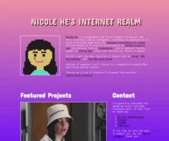 Nicole.pizza(NICOLE HE'S INTERNET REALM) Screenshot