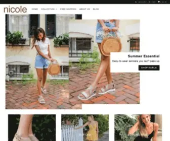 Nicoleshoes.com(The Official NICOLE SHOES website) Screenshot