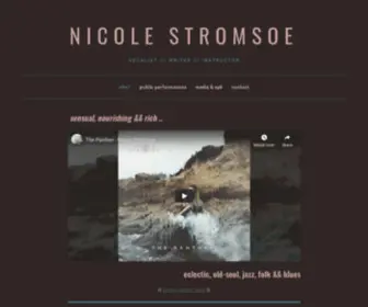 Nicolestromsoe.com(Nicole Stromsoe) Screenshot