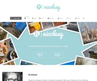 Nicolesy.com(Photography and Education) Screenshot