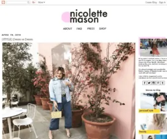 Nicolettemason.com(Fashion & Lifestyle blog) Screenshot