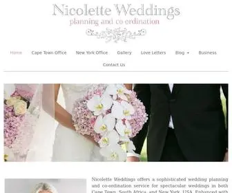 Nicoletteweddings.co.za(Nicolette Weddings) Screenshot