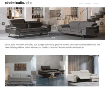 Nicoletticaliasofas.com(Nicoletti Calia Sofas) Screenshot