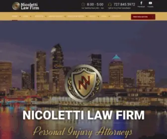 Nicolettilawfirm.com(Port Richey personal injury law firm) Screenshot