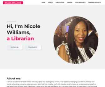 Nicolew.org(Nicole williams) Screenshot