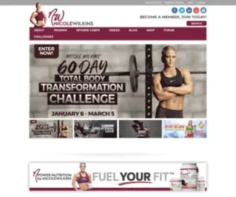 Nicolewilkins.com(Fitness) Screenshot