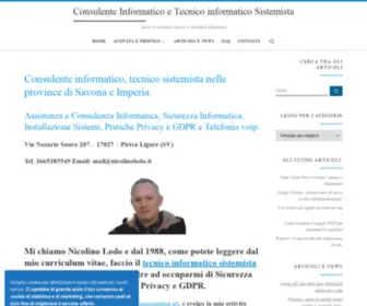 Nicolinolodo.it(Consulente Informatico e Tecnico Informatico Sistemista) Screenshot