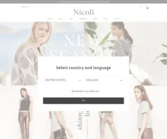 Nicolishop.com(Nicoli) Screenshot