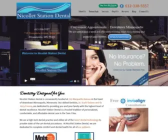 Nicolletstationdental.com(Dentistry in the heart of downtown Minneapolis) Screenshot