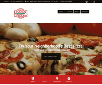 Nicolospizzalakewoodco.com(Pizza Lakewood CO) Screenshot