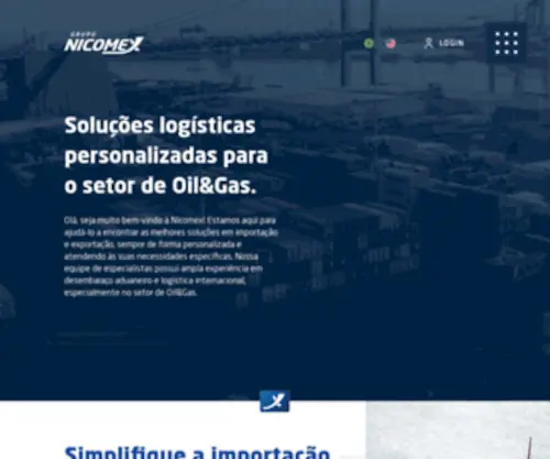 Nicomex.com.br(Logística Internacional) Screenshot