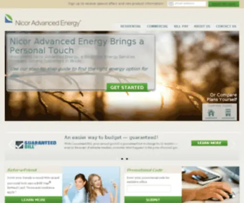 Nicoradvancedenergy.com(Nicor Advanced Energy) Screenshot