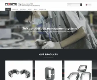 Nicore.com.cn(Magnetic core manufacturer since 1995) Screenshot