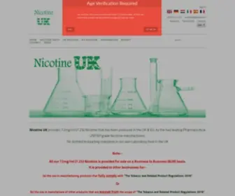 Nicotineuk.co.uk(72mg/ml UK & EU Manufactured Nicotine) Screenshot