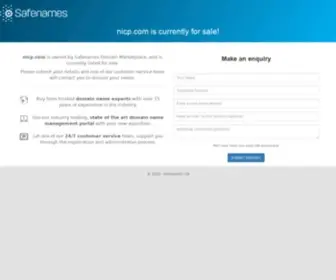 Nicp.com(For Sale) Screenshot