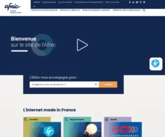 Nic.pm(Afnic, solution de Registre Internet des noms de domaine Accueil) Screenshot