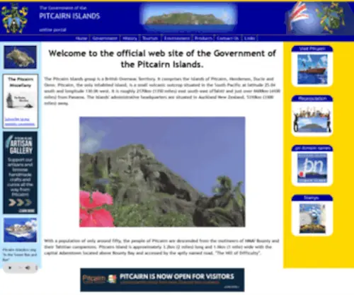 Nic.pn(Pitcairn Islands) Screenshot