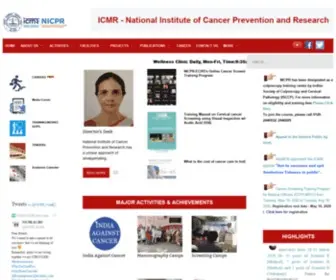 NicPr.res.in(National Institute of Cancer Prevention and Research) Screenshot