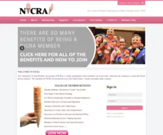 Nicra.org(National Ice Cream Retailers Association) Screenshot