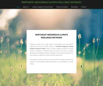 Nicrn.org(NORTHEAST INDIGENOUS CLIMATE RESILIENCE NETWORK) Screenshot