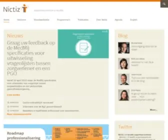 Nictiz.nl(Welkom bij Nictiz) Screenshot