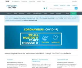 NicVa.org(NICVA supporting voluntary and community sector response to the COVID) Screenshot