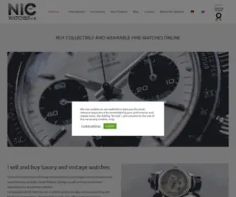 Nicwatches.com(Buy collectible and wearable fine watches online) Screenshot