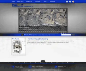 Nidcinc.com(Northern Iowa Die Casting) Screenshot