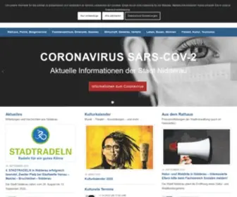 Nidderau.de(Stadt Nidderau) Screenshot