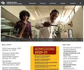 Nid.edu(National Institute of Design) Screenshot