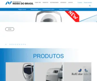 Nidek.com.br(Oftalmologia e Optometria & Facetamento de Lentes) Screenshot
