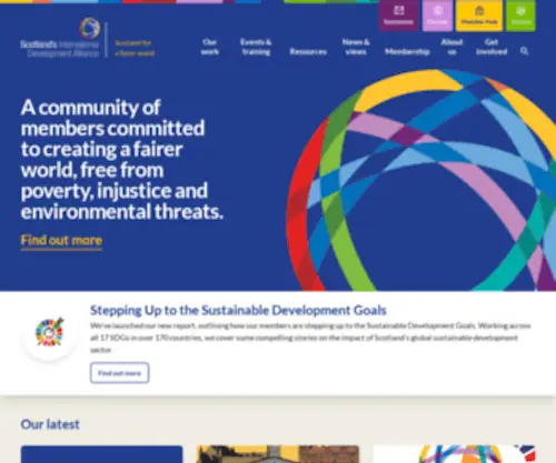 Nidos.org.uk(Network of International Development Organisations in Scotland) Screenshot