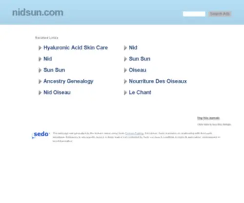 Nidsun.com(Nidsun) Screenshot
