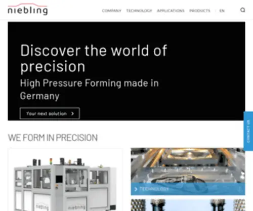 Niebling-Form.com(High Pressure Forming technology and tooling) Screenshot