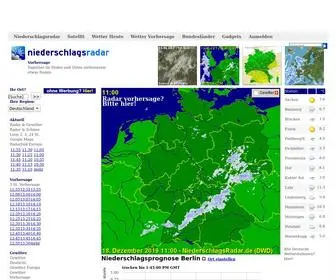 Niederschlagsradar.de(Aktuelles NiederschlagsRadar Deutschland) Screenshot