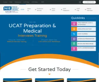 Nie.edu.au(UCAT Preparation & Medical Interview Experts) Screenshot